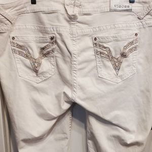 VIGOSS The Chelsea Capri Rhinestone Accents Plus Size 24 Like New